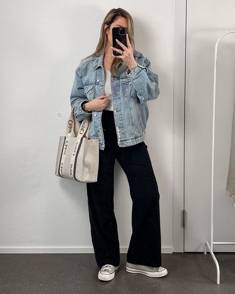 Oversized Jean Jacket Outfits, Denim Jacket Outfit Winter, Oversized Jean Jacket Outfit, Jean Jacket Outfits Fall, Denim Jacket Outfit Women, Oversized Jacket Outfit, Oversized Denim Jacket Outfit, Fall Jackets Outfit, Winter Jacket Outfits