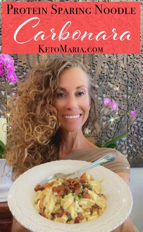 Maria Mind Body Health Maria Emmerich Recipes, Keto Carbonara, Psmf Diet, Protein Noodles, Protein Sparing Modified Fast, Carnivore Keto, Maria Mind Body Health, Keto Noodles, Maria Emmerich