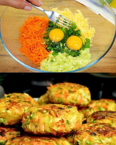 Courgette Carrot Recipe, Recipes For Courgettes, Vegetable Patties Recipe, Vegetable Cutlets Recipes, Zucchini Lunch Ideas, Courgettes Recipes, Veggie Cutlets, Vegetable Patty, Vegetable Loaf