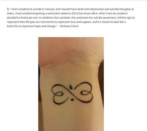 Heart Semicolon Tattoo, Super Cool Tattoos, Unique Semicolon, Mother Daughter Tat, Mother Daughter Tats, Wrist Tats, Semi Colon Tattoo, Heart Semicolon, Semicolon Tattoos