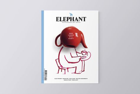 Elephant – image 1 Elephant Magazine, Christoph Niemann, Parker Fountain Pen, Magazine Fonts, Elephant Images, Parker Pen, Paper City, Architecture Magazines, Design Museum