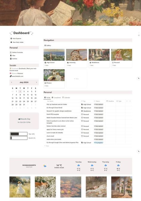 #Organisation #Productivity_Notion_Template #Aesthetic_Notion_Planner #Notion_Oc_Template Aesthetic Notion Planner, Dashboard Notion Ideas, High School Notion Template, Notion Christmas Template, Notion Name Ideas, Notion Theme Ideas, Notion Banner 1500 Pixels, Notion Cottagecore, Notion Cover Study