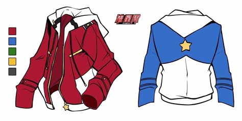 Anime Jacket Design, Knights Ensemble Stars, Anime Jacket, Jacket Drawing, Dress Design Drawing, Clothing Design Sketches, Drawing Anime Clothes, Anime Clothes, Cute Jackets