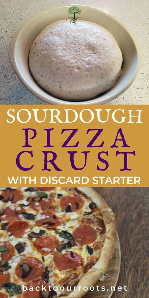 The Ultimate Sourdough Pizza Crust {From Discard Starter} Sourdough Discard Pizza Crust, Discard Pizza Crust, Sourdough Discard Pizza, Dough Starter Recipe, Sourdough Pizza Dough, Recipe Using Sourdough Starter, Pizza Crust Dough, Sourdough Pizza Crust, Dough Starter