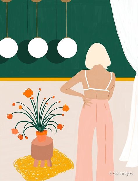 "Texting #painting #illustration" by 83oranges | Redbubble Painting Procreate, Pastel Home Decor, Boho Poster, Pastel House, Girl Posters, Illustration Artists, Boho Bedroom, Painting Illustration, Wall Art Canvas Prints