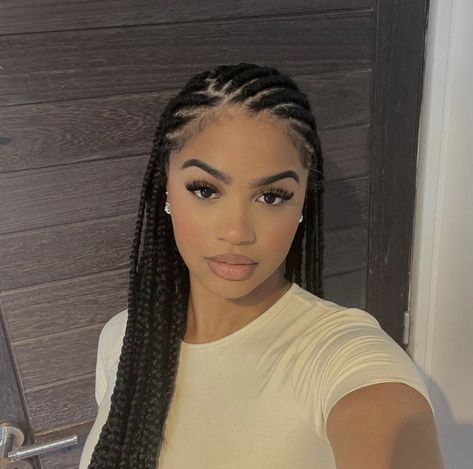 Ethiopian Cornrows, Braided Hairstyles Light Skin, Braids For Round Faces, Small Fulani Braids, Half Head Braids, Mexico Braids, Boho Cornrows, Braided Hairstyles For Black Women Cornrows, Box Braids Hairstyles For Black Women