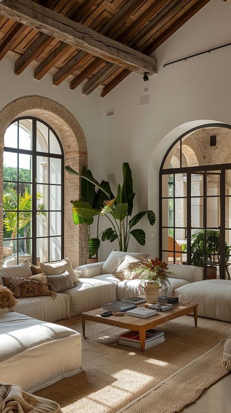 European Home Aesthetic, Italian Villa Interior Design, Toscana House, Hacienda Interior, Hacienda Interior Design, Italian Villa Interior, Portugal Villa, Spanish Living Room, Spanish Style Home Interior