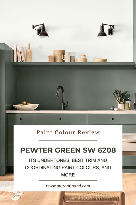 Pewter Green SW 6208 by Sherwin Williams is a beautiful, versatile colour that adds a touch of sophistication and warmth to any space. Whether you're using it on walls, cabinets, or as an accent, its rich, earthy tones and subtle undertones make it a popular choice. Pewter Green Sw, Coordinating Paint Colors, Pewter Green, Muted Green, Paint Colour, Painting Trim, Furniture Layout, Coordinating Colors, Green Wall