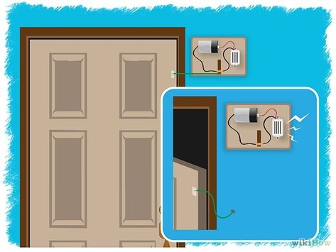 How to Make a Door Alarm: 10 Steps (with Pictures) - wikiHow Door Alarm, Make A Door, Neighborhood Watch, Diy Home Security, Door Alarms, Best Home Security, Home Protection, Security Alarm, People Living