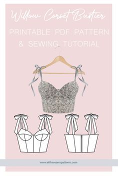 Bustier Top Pattern, Diy Bustier, Corset Top Pattern, Top Pattern Sewing, Bustier Pattern, Diy Corset, Goddess Makeup, Dress Sewing Patterns Free, Sewing Top