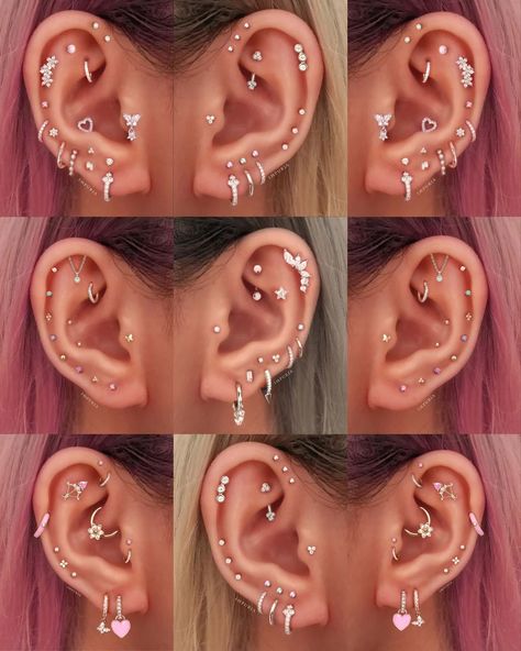 Colorful Crystal Prong Cartilage Earring Stud Helix Conch Tragus Ear Piercing 16G – Impuria Ear Piercing Jewelry Ear Mapping Piercing, Ear Piercing Layout, Ear Mapping, Ear Piercing Places, Piercing Setup, Ear Piercings Placement Chart, Constellation Piercing, Ear Piercing Chart, Impuria Ear Piercing