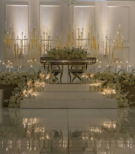 Head Tables Wedding, Marquee Decor, Sweetheart Table Backdrop, Bride Groom Table, Heart Table, Clear Candles, Wedding Stage Decor, Wedding Hall, Flower Centerpieces Wedding