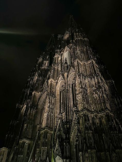 Goth Cathedral, Goth Architecture, Night Autumn, Sky Dark, Gothic Culture, Church Aesthetic, Gothic Buildings, Gothic Castle, Gothic Cathedrals