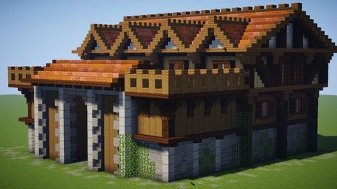 minecraft barracks inspired from age of empires 2 Barracks Minecraft, Minecraft Barracks, Survival Project, Minecraft Survival, Age Of Empires, New House Decor, Minecraft Builds, Minecraft Stuff, Minecraft Ideas