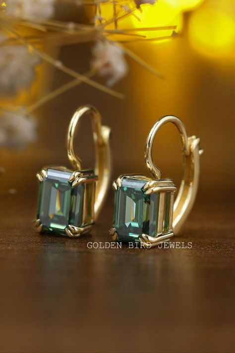 Dark Green Emerald Cut Moissanite Dangle Earrings
14K Yellow Gold Dangle Earrings
Moissanite Wedding Earrings
Emerald Cut Moissanite Earrings For Her
Best For Wedding Gift 
Customized Designer Jewelry Golden Bird, Jewelry Certificate, Earrings Emerald, Emerald Cut Moissanite, Moissanite Earrings, Unique Earrings, Wedding Earrings, Emerald Cut, Emerald Green