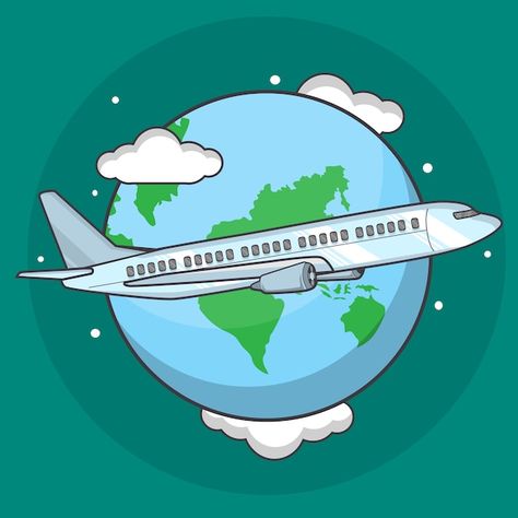 Animated Airplane, Globe Animation, Airplane Cartoon, Flight Logo, Cartoon Plane, Airplane Illustration, Paw Patrol Decorations, Travel Motivation, Legs Mehndi Design