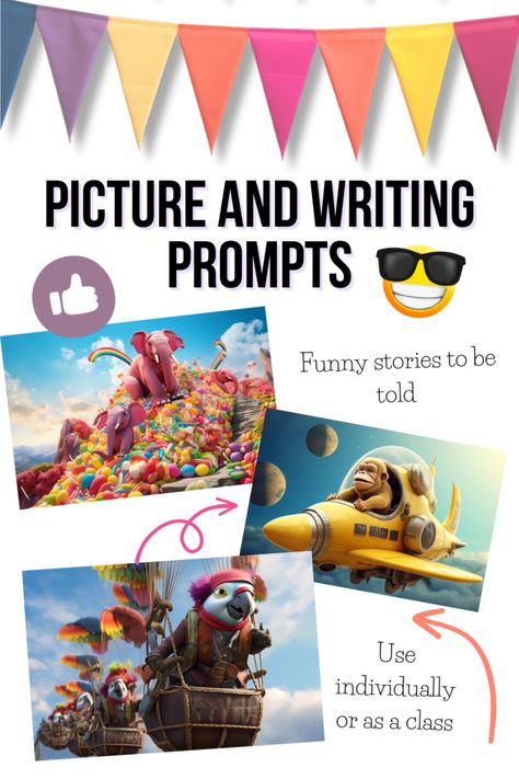 Creative Writing Prompt Pictures, Collaborative Learning Strategies, Write Prompts, Silly Animal Pictures, Picture Prompt, Visual Writing Prompts, Picture Writing, Writing Prompts Funny, Writing Pictures