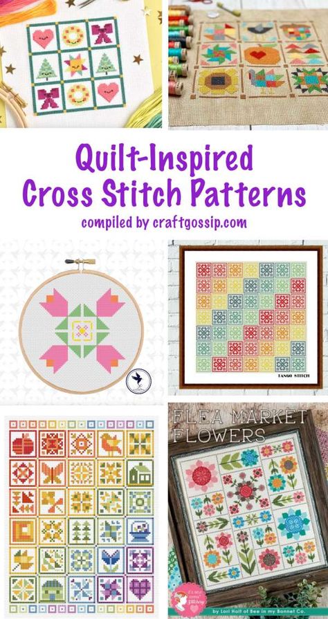 Cross Stitch Quilt Squares, Cross Stitch Quilt Blocks Free Pattern, Cross Stitch Quilt Blocks, Cross Stitch Quilt, Free Cross Stitch Designs, Stitching On Paper, Cross Stitch Sampler Patterns, Fall Cross Stitch, Unique Cross Stitch