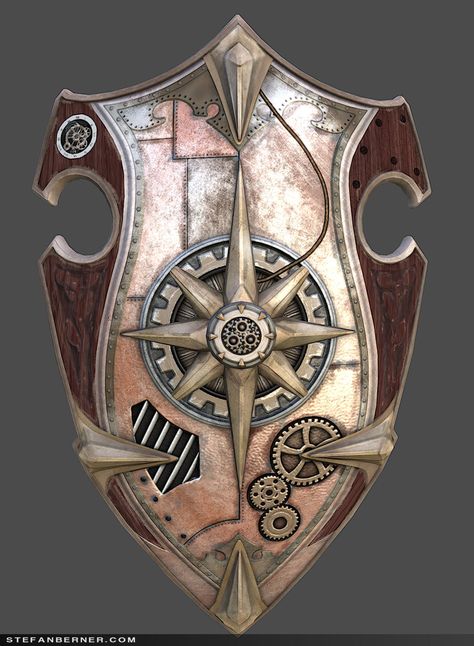 Steampunk Shield, Clockwork Automaton, Hammer Tattoo, Movie Cosplay, Steampunk Tendencies, Steampunk Art, Art Sculpture, Larp, Overwatch