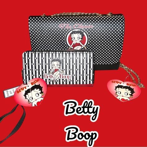 This Is Soo Cute! Black With Betty On Front And Back! Holds All Your Needs Plus Holds Your Cell ! Measurements Shown On Pics! Purse Sold Separately! Inquire About Discount Offer If Bought Together! Betty Boop Black, Chanel Bag Classic, Betty Boop Purses, Porter Bag, Wedding Guest Bags, Chanel Price, Tods Bag, Chanel Classic Flap Bag, Chanel Flap Bag