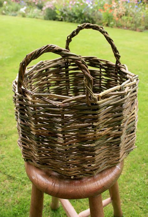 Basket Weaving 101 | Handmade Charlotte Diy Wicker Basket, Weaving Willow, Diy Basket Weaving, Making Baskets, Basket Weaving Diy, Willow Basket, Basket Diy, Basket Weaving Patterns, Basket Weaver