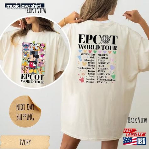 Disney Epcot World Tour Shirt Comfort Colors Vacation Family Matching Shirts Sweatshirt Unisex Check more at https://musicloveshirt.com/product/disney-epcot-world-tour-shirt-comfort-colors-vacation-family-matching-shirts-sweatshirt-unisex/ Disney Family Matching Shirts, Family Disney Shirts Matching, World Tour Shirt, Family Matching Shirts, Disney Vacation Shirts, Disney Trip Shirts, Vacation Family, Iconic Album Covers, Disney Epcot