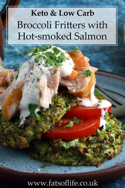 Keto Smoked Salmon Recipes, Hot Smoked Salmon Recipes, Salmon Fishcakes, Hot Smoked Salmon, Keto Brunch, Broccoli Fritters, Keto Salmon, Banting Recipes, Eating Keto