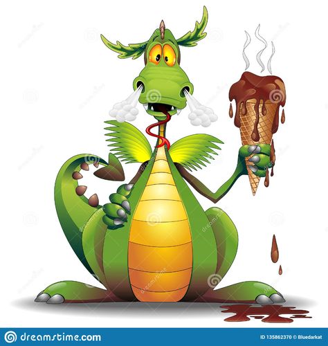 Sheldon The Tiny Dinosaur, Dragon Cartoon, Funny Dragon, Funny Cartoon Characters, Dinosaur Images, Dinosaur Pictures, Cartoon Dragon, Dragon Illustration, Melted Chocolate