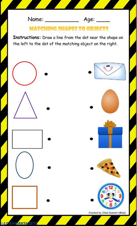 Shapes Matching, Shape Worksheets For Preschool, Shapes Worksheet Kindergarten, Shape Activities Preschool, Shapes Kindergarten, Matching Worksheets, Kids Worksheets Preschool, Alphabet Worksheets Preschool, Preschool Activities Toddler