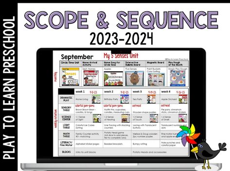 NEW Scope & Sequence Planning Pages - Play to Learn Preschool - Google Drive Scope And Sequence Template, Circle Time Board, Play To Learn Preschool, Scope And Sequence, Science For Toddlers, Planning Pages, Curriculum Planning, School Principal, Circle Time