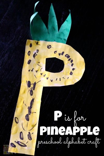 Craft your way through the alphabet! Adorable P is for Pineapple Alphabet craft your preschooler will love! Simple, too! P Is For Pineapple Craft, Letter P Crafts For Preschoolers, P Is For Pineapple, Sandcastle Ideas, Pineapple Craft, January Projects, Letter P Crafts, Summer Crafts For Toddlers, Preschool Letter Crafts