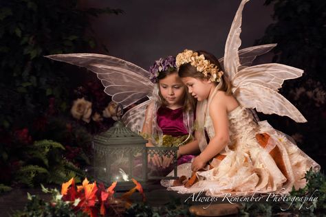 Two sister fairies in The Enchanted Forest by Always Remember Photography Fairy Photography, Fairy Costumes, Fairy Photoshoot, Fairies Photos, Enchanted Fairy, The Enchanted Forest, Fairytale Photography, Fairy Pictures, Fantasy Photography