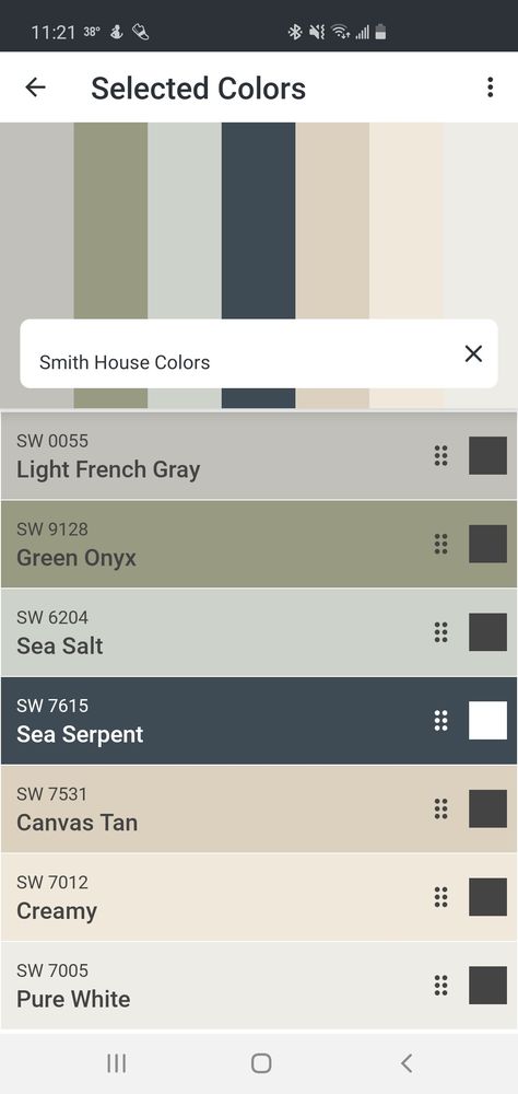 Gray Green Tan Color Scheme, Green Grey Tan Color Scheme, Whole House Color Palette Blue Green, Grey Blue Green Color Scheme, Grey Tan Color Palette, Gray Green And Blue Color Scheme, Grey Green Wood Color Palette, Gray House Palette, Green And Gray Paint Scheme