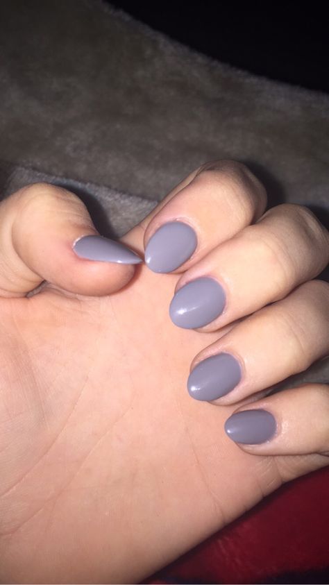 Short stiletto almond round grey nails gray Nails Gray, Rounded Acrylic Nails, Gel Nails Long, Acrylic Nails Stiletto, Patrick Nagel, Acrylic Nail Shapes, Short Almond Nails, Gel Nails At Home, Short Almond