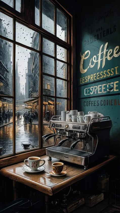 1920s Coffee Shop, Paris Coffee Shop Aesthetic, Cafeterias Vintage Aesthetic, New York Coffee Shop Aesthetic, Italian Cafe Aesthetic, Vintage Coffee Shop Aesthetic, Cafeterias Aesthetic, Coffee Shop Wallpaper, Cafeteria Vintage