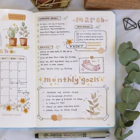 𝐿𝑜𝑙𝑎 ☾ on Instagram: "✨- Monthly goals -✨ What’s your goal for this month? To start a good habit, or read at least a new book?🌼☺️" Bulletpoint Journal Ideas, March Bulletin Journal Ideas, Journal Ideas March, March Journal Ideas, March Journaling, Minimal Journaling, March Bullet Journal Ideas, March Journal, Bullet Journal Design