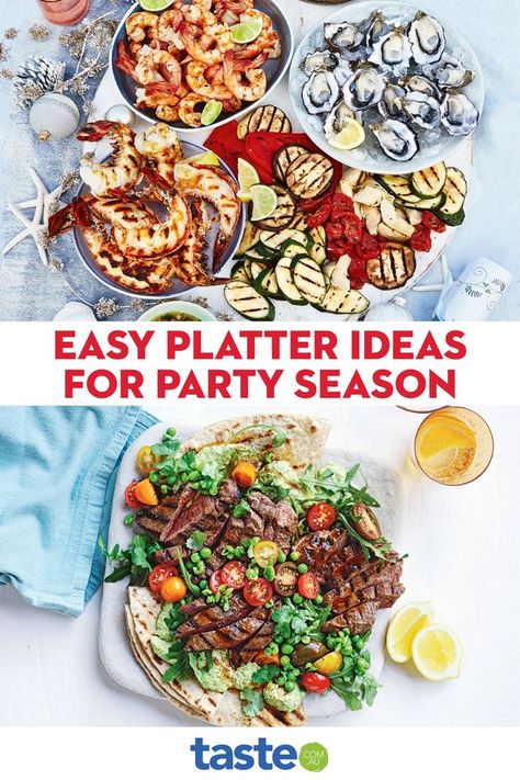 Easy Platter Ideas, Cheeseboard Recipe, Mixed Seafood, Platter Ideas, Seafood Mix, Antipasto Platter, Spring Dinner, Seafood Platter, Cheese Platters