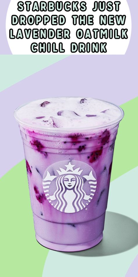 Starbucks Just Dropped A New Lavender Oatmilk Chill Drink That's Bright Purple And Caffeine-Free Caffeine Free Drinks, Purple Drinks, Secret Menu Items, Chill Drinks, Starbucks Secret Menu, Secret Menu, Hot Nails, Caffeine Free, Bright Purple