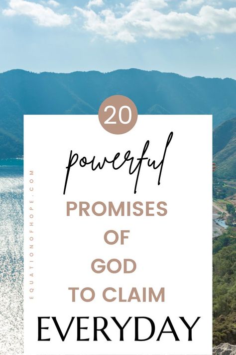 Has someone broken a promise they made to you? Though family and friends may fail you, God will never fail. Unlike men, God remains faithful to His promises. If you want to discover the promises God has for your life, this post is for you. Click here for 20 powerful promises of God to claim everyday. #christianjourney #biblepromises #scripturepromises #christiancommunity God’s Promises Verses, The Lords Promises, Scripture On God's Promises, God Promises Scriptures, Kjv Bible Verses Gods Promises, God's Promises Quotes, Gods Promises Verses, Gods Promises Verses Scriptures, God’s Promises