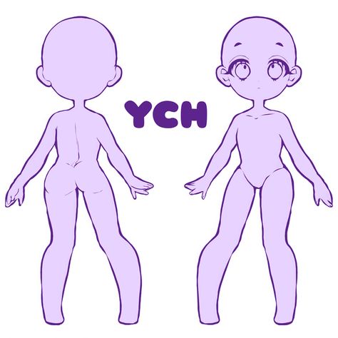 Ych Base Couple Cute, Cute Ych Pose, Png Tuber Poses, Chibi Character Sheet, Couple Chibi Poses, Chibi Holding Something, Character Turnaround Sheet Template, Chibi Couple Base, Chibi Drawing Base