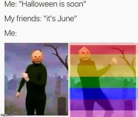 Funny Gay Memes, Bisexual Pride Quotes, Lgbt Memes, Lgbtq Funny, Gay Humor, Gay Memes, Book Memes, Best Memes, Halloween Funny