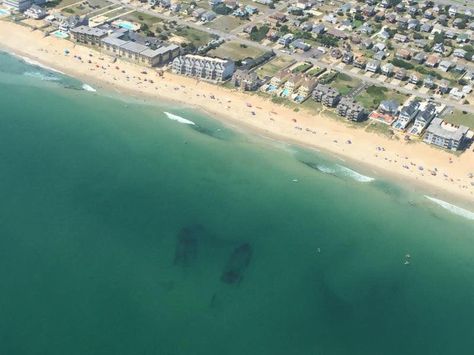 The triangle shipwrecks on the Outer Banks, NC "graveyard of the Atlantic."  You can kayak out to them!  #outerbanks #shipwreck #obx #travel #explore Avon North Carolina, Outer Banks North Carolina Vacation, Topsail Island Nc, Nc Travel, Obx Nc, Nc Beaches, Beach Week, Obx Vacation, Living In North Carolina