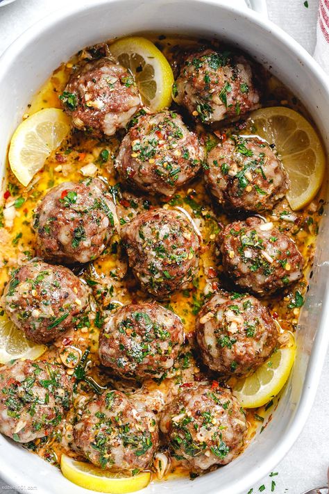 Half Baked Harvest Ground Turkey, Healthy Dinner Meatballs, Meatballs Meals Dinners, East Large Family Meals, Lemongrass Turkey Meatballs, Ground Turkey Feta Meatballs, Cajun Turkey Meatballs, Lemon Garlic Chicken Meatballs, Dietician Approved Meals