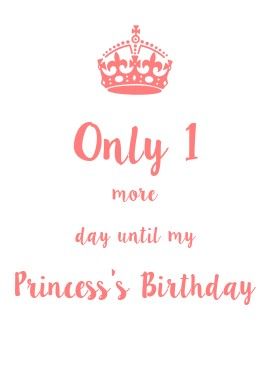 1 Day To Go Countdown Birthday, 2 Days To Go Countdown Birthday, 2 Days To Go Countdown, Days To Go Countdown, Countdown Birthday, Birthday Countdown, Keep Calm Quotes, The Keep, Daughter Birthday