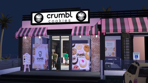 Sims 4 Jobs, Sims 4 Restaurant, Lotes The Sims 4, Los Sims 4 Mods, The Sims 4 Lots, Sims 4 Patreon, Sims Baby, Crumbl Cookies, The Sims 4 Pc