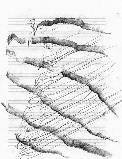 Music Score Art, Experimental Music Notation, Graphic Notation, Graphic Score, Music Notation, Conceptual Drawing, Sheet Music Art, Music Visualization, Experimental Music