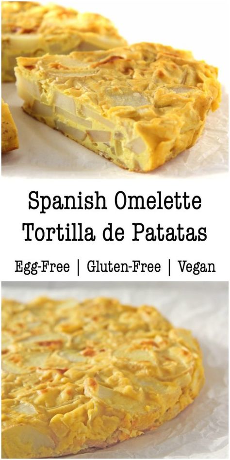 Vegan Spanish Tortilla, Potato Vegan Recipes, Vegan Spanish Recipes, Spanish Omelet, Omelette Tortilla, Potato Omelette, Omelette Recipes, Baked Omelette, Spanish Cooking