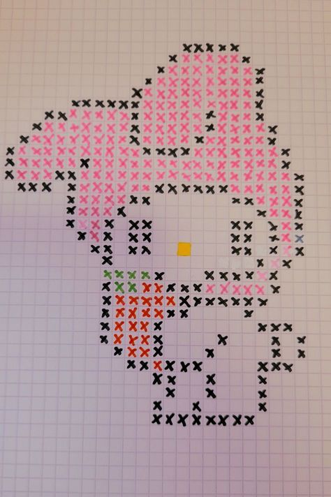 Square Drawing, Graph Paper Drawings, Easy Pixel Art, Pixel Art Templates, Pixel Drawing, Pix Art, Pixel Art Grid, Graph Paper Art, Kitty Drawing