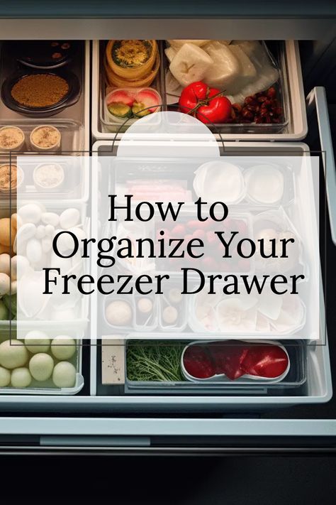 Find out how to implement a first-in, first-out system. This pin includes tips on rotating older items to the front and placing newer items at the back, ensuring you use foods before they expire and keeping your freezer inventory fresh. Drawer Freezer, Vacuum Sealing Food, Freezer Drawer, Ready Meals, Freezer Organization, Stackable Bins, Perfectly Organized, Efficient Storage, Freezer Burn