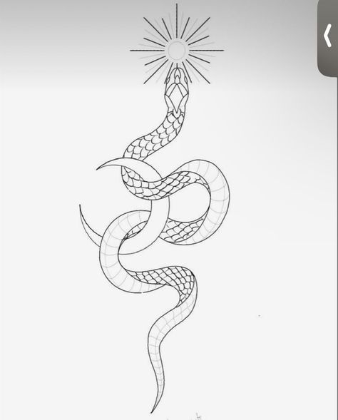 Snake Moon Tattoo, Snake And Moon Tattoo, Girly Hand Tattoos, Calf Tattoos For Women, Cobra Tattoo, Band Tattoo Designs, Deer Tattoo, Snake Tattoo Design, Mythology Tattoos